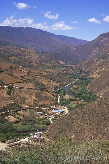 Tingo, vue panoramique de la valle