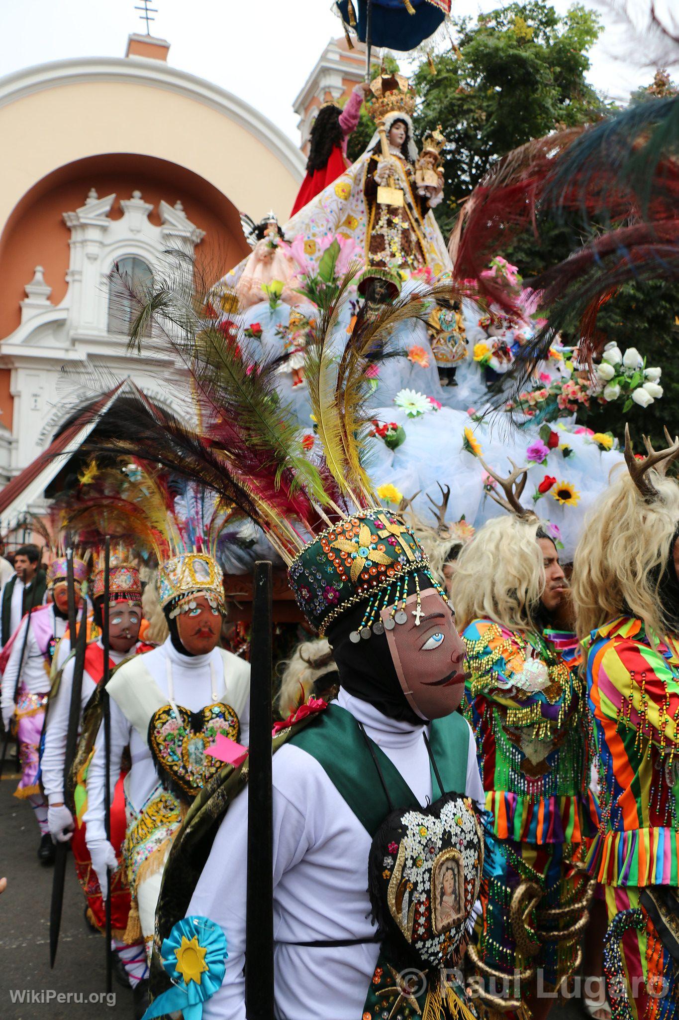 Procession de la Vierge de Carmen, Lima