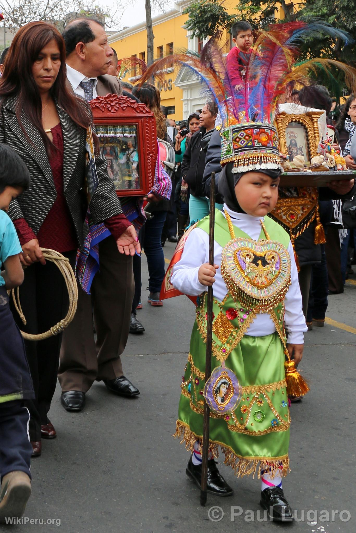 Procession de la Vierge de Carmen, Lima