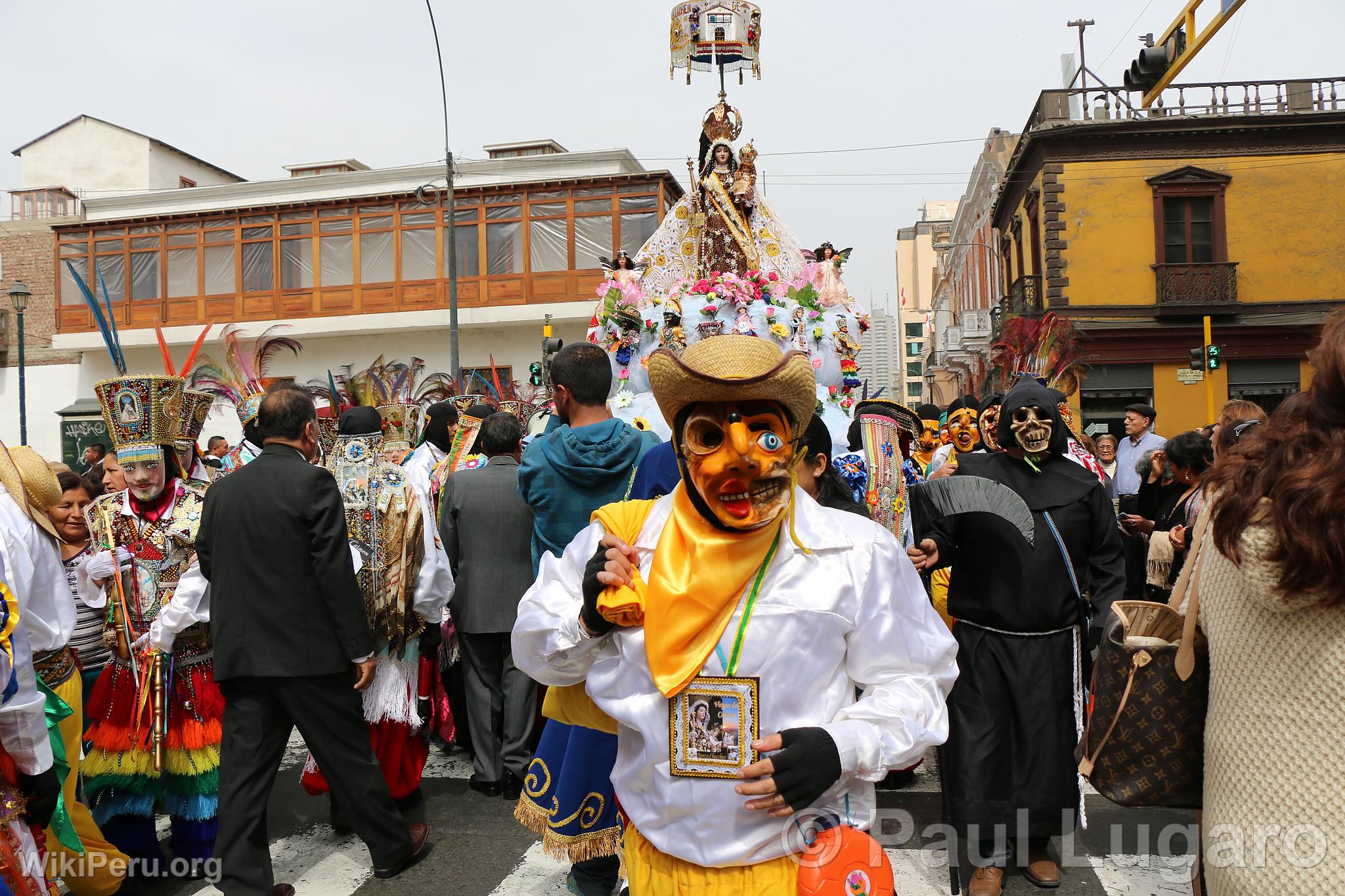 Procession de la Vierge de Carmen, Lima