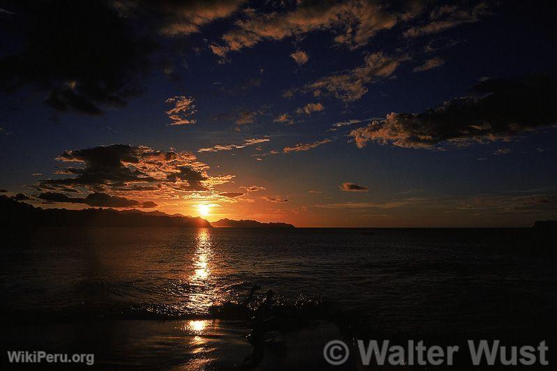 Coucher de soleil  Cabo Blanco