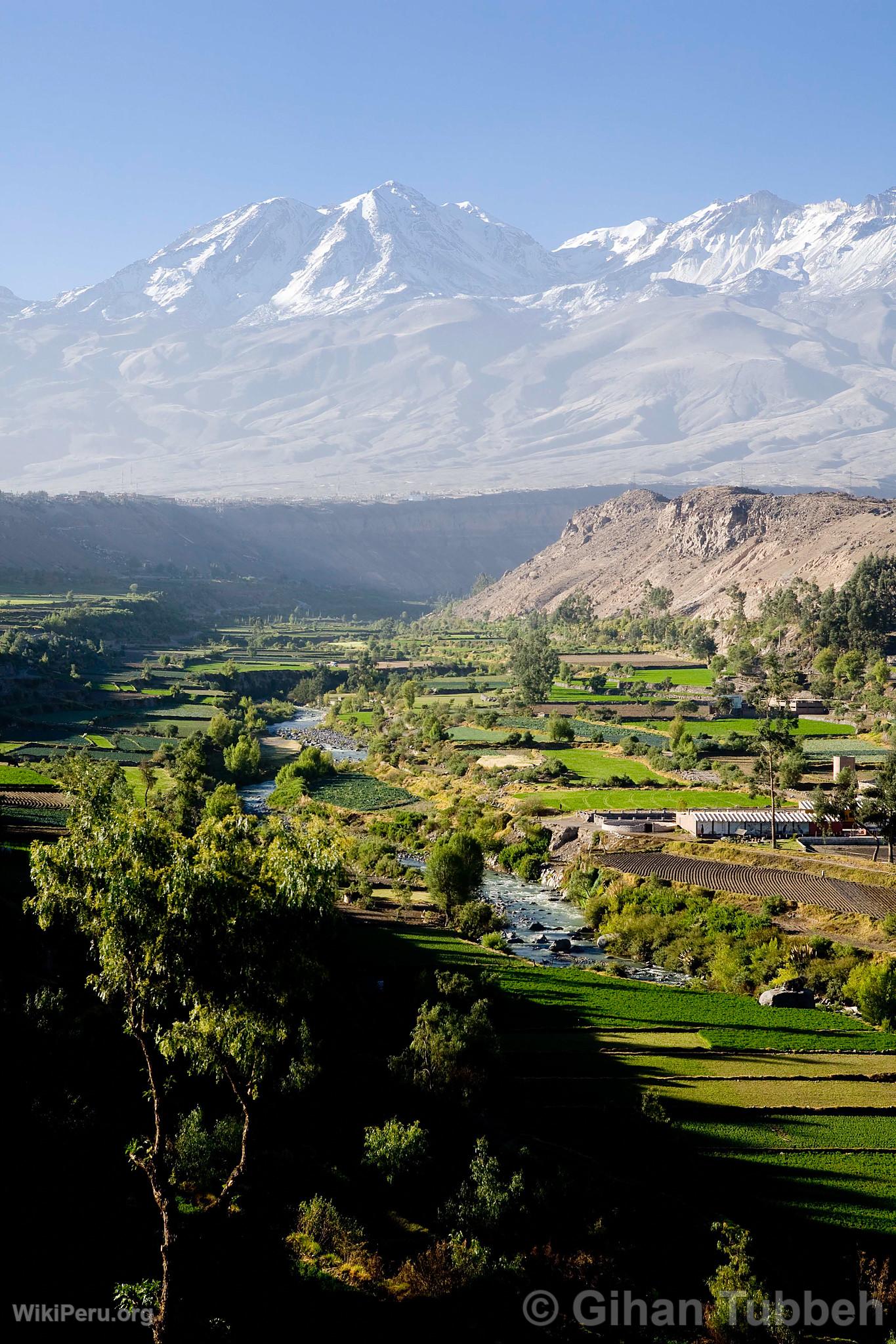 Volcan Chachani et campagne d'Arequipa