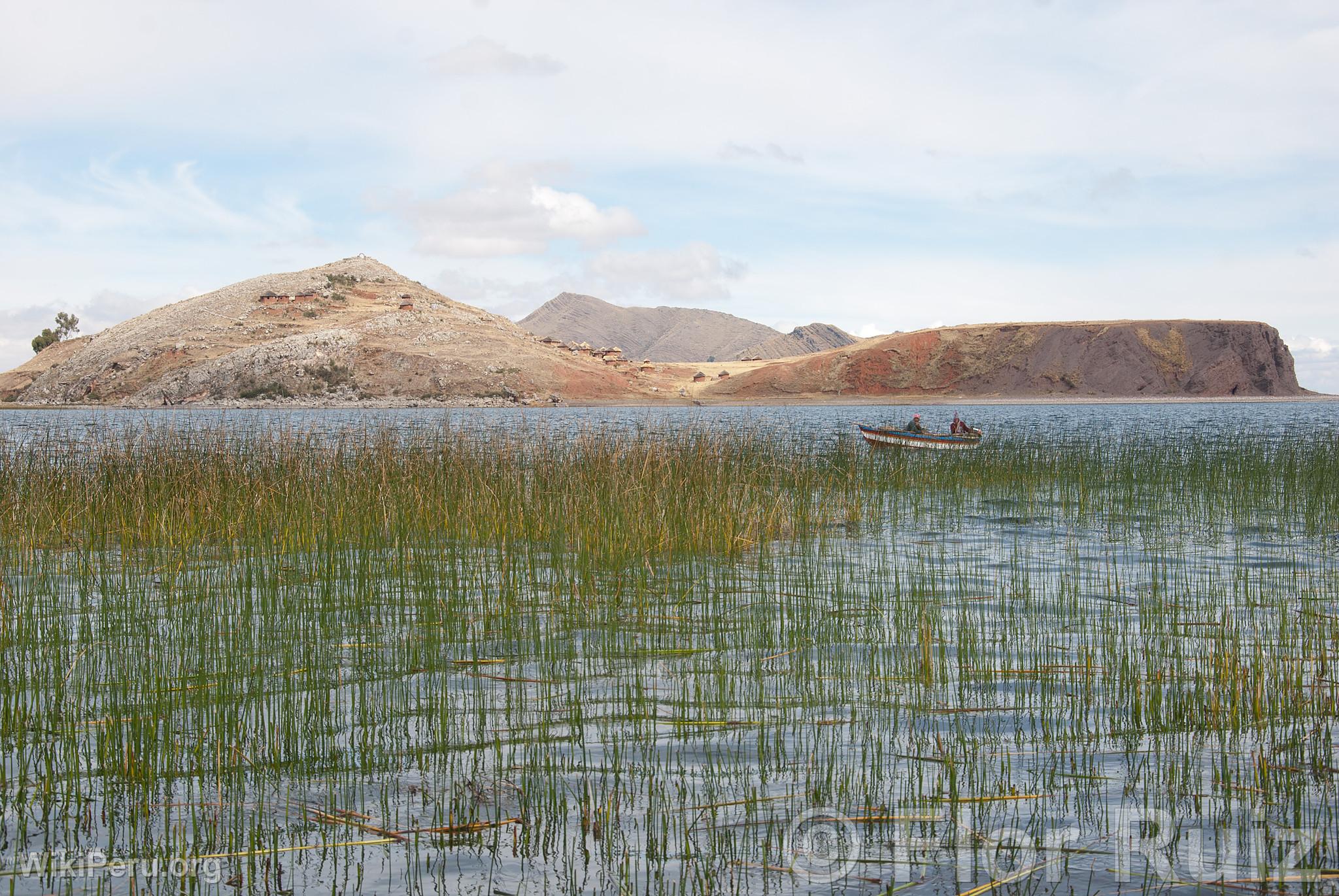 le Tikonata sur le lac Titicaca