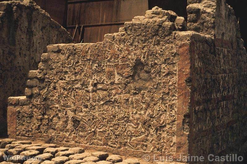 Murale polychrome, huaca El Brujo