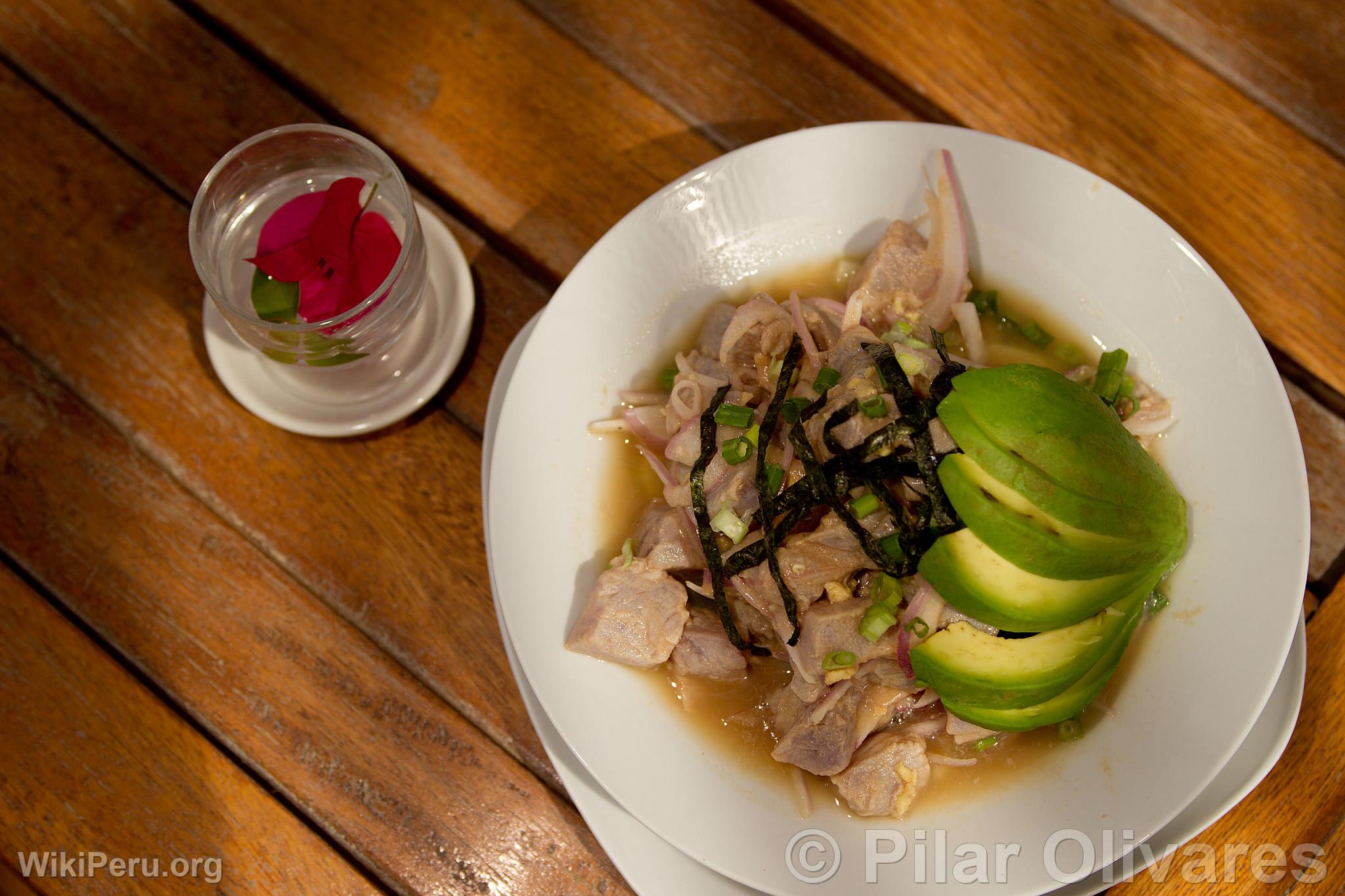 Ceviche avec avocat