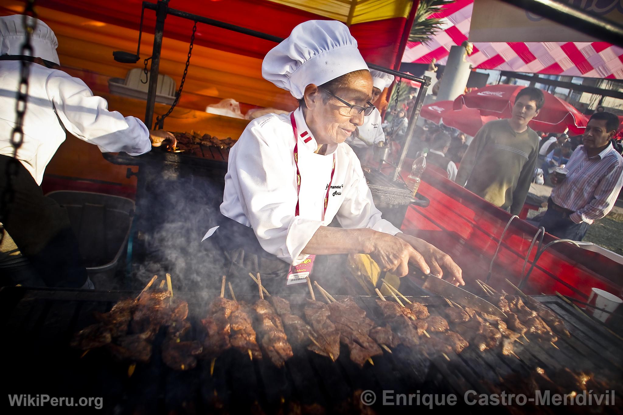 Prparation d'Anticuchos