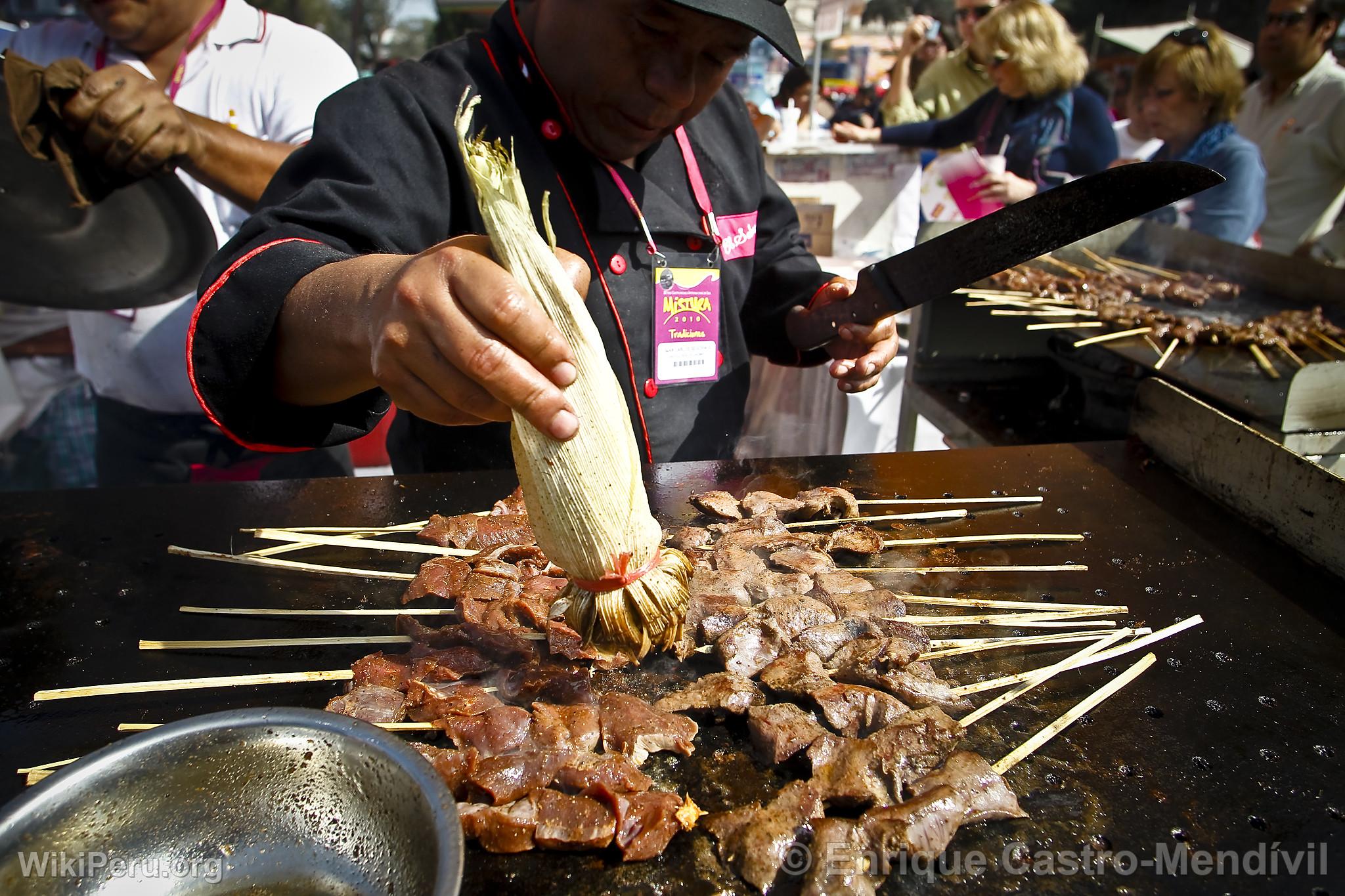 Prparation d'Anticuchos