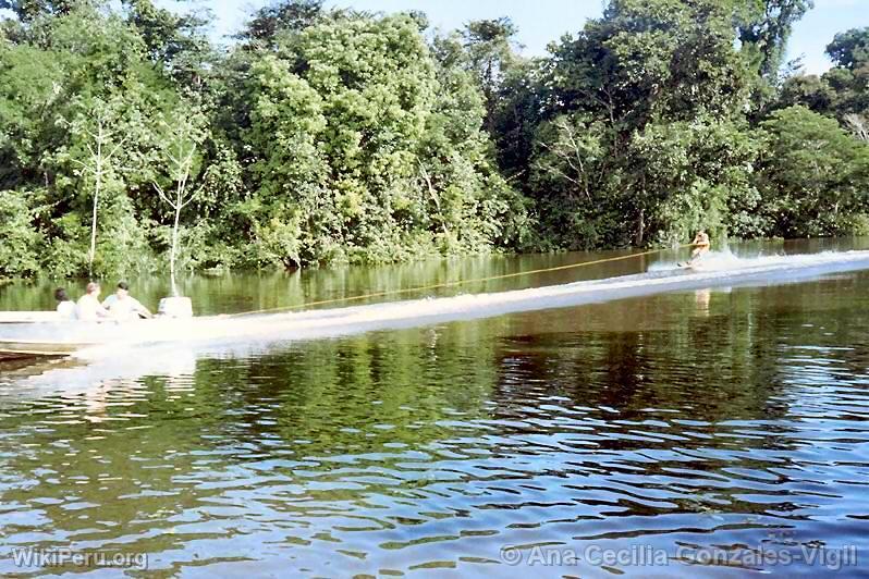 Ski nautique sur l'Amazone