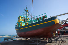 Chantier naval de bateaux de pche au Callao