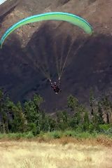 Parapente, valle du fleuve Santa