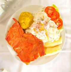 Chonta, tacacho et cecina