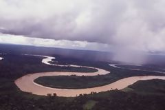 Vue arienne du fleuve Amazone