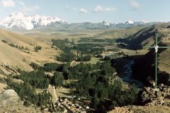 Glaciers de l'Ausangate dans le fleuve Mapacho