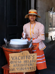 Vendeuse de glace au lait, Arequipa